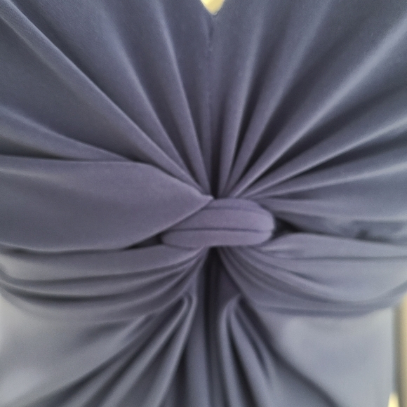 JONES NEW YORK Cobalt Blue Short Sleeve V Neck Midi Dress Size 8 - Picture 4 of 7